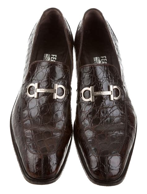 ferragamo crocodile loafer.